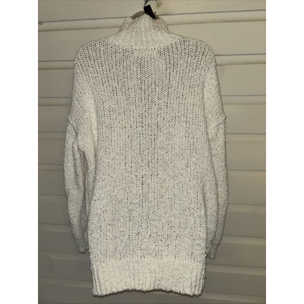 By Anthropologie Chunky Knit Mock Neck Long Sleeve Pullover Sweater Size M - Picture 6 of 7